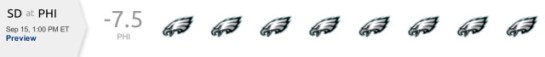CBS Sports - Eagles v Chargers