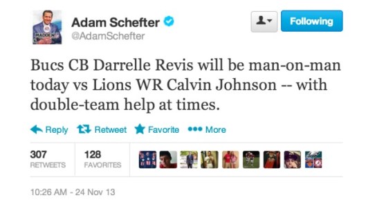 Schefter Tweet - Calvin-Revis