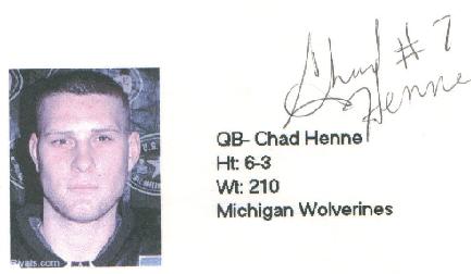 Chad Henne ID