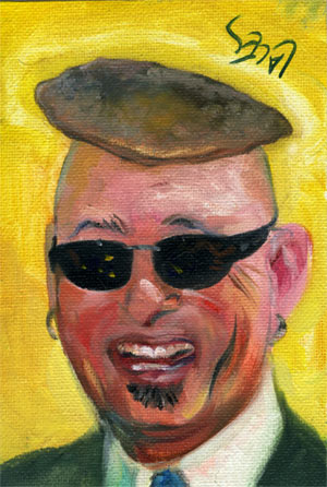 Dan Lacey's "Deal Or No Deal Host Howie Mandel With A Pancake On His Head"